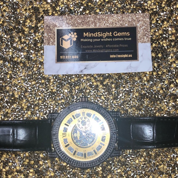 Real diamond watch for men, Gift for men, Father’s Day sale, natural diamond HOT - Picture 5 of 5